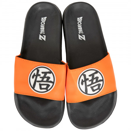 Dragon Ball Z Logo Slides Sandals